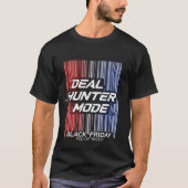 Deal Hunter-modus – Black Friday-barcodeontwerp T-shirt (Voorkant)