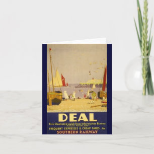 Deal Kent Southern Railways Vintage Wandeleend Kaart