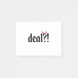 deal met duivel post-it® notes