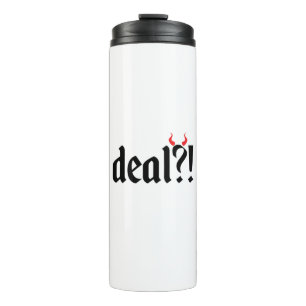 deal met duivel thermosbeker