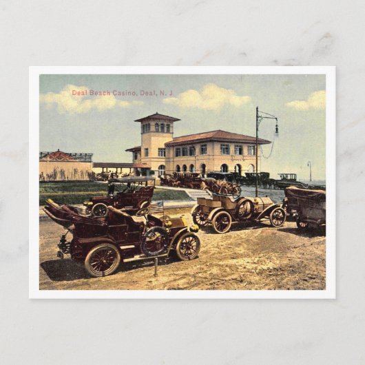 Deal NJ, Casino jaren 1910 Briefkaart (Voorkant)