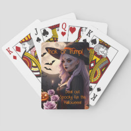 Deal Out Witchy Fun Halloween Party Game Night Pokerkaarten