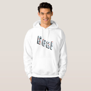Deal, Poker Logo, Mannen Witte Hoodie