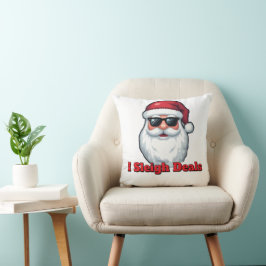Deal Slaying Santa Claus Funny Holiday Shopping  Kussen