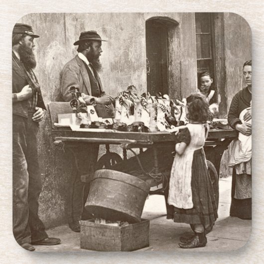 Dealer in Fancy Ware, 1876-77 (houtburytype) Bier Onderzetter (Voorkant)