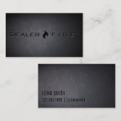 DealerFire noircissent le carte de visite (Devant / Derrière)