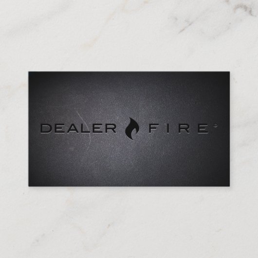 DealerFire noircissent le carte de visite (Devant)