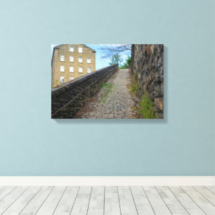 Dean Clough Cobblestone Klimroute - Brandt's Spiri Canvas Afdruk