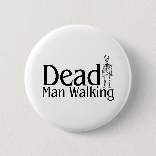 Dean Man Walking Ronde Button 5,7 Cm (Voorkant)