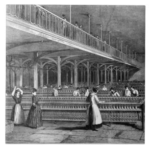 Dean Mills - The Doubling Room, 1851 (litho) Tegeltje