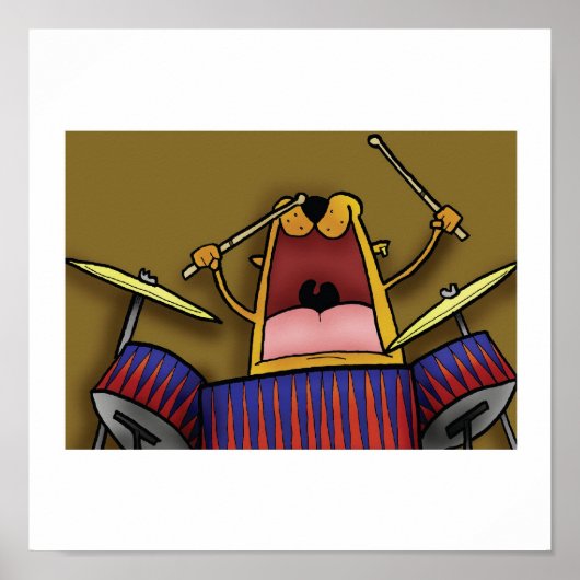 Deano speelt de Drums Poster (Voorkant)