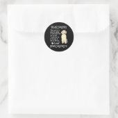 Dear Daddy Goldendoodle Dog Dad Father's Day  Ronde Sticker (Tas)
