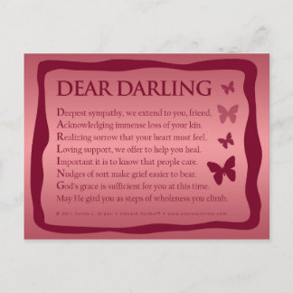 Dear Darling (Acrostic) Briefkaart