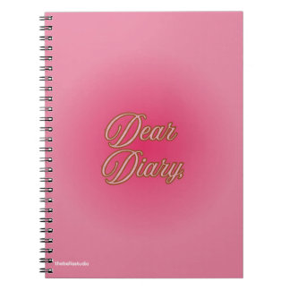 "Dear Diary" Spiral Notebook Notitieboek