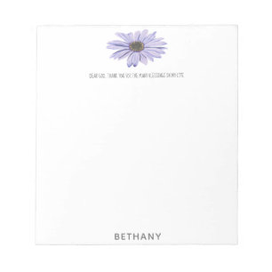 Dear God thank you for gewonden Daisy Notepad Notitieblok