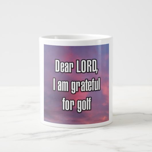 Dear LORD, I am grateful for golf Mug (Devant)