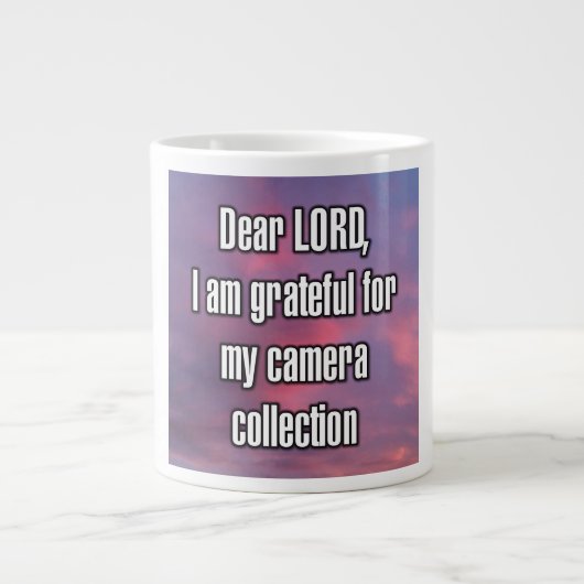 Dear LORD, I am grateful for my camera... Mug (Devant)