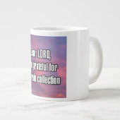 Dear LORD, I am grateful for my train... Mug (Devant droit)