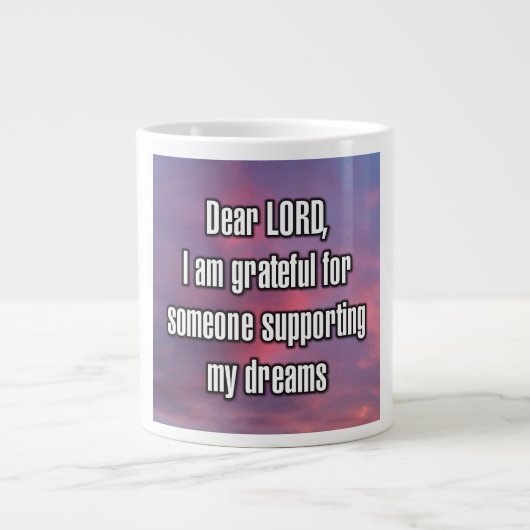 Dear LORD, I am grateful for someone... Mug (Devant)