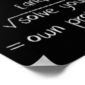 Dear Math Funny Quote  Poster (Hoek)