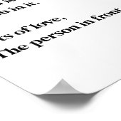 Dear Person Behind Me The World Is Better With You Poster (Hoek)