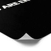 Dear Person Behind Me You Are Enough Love Awarenes Poster (Hoek)