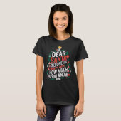 Dear Santa I Can Explain Funny Christmas Pjs Tree T-shirt (Voorkant volledig)