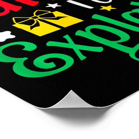 Dear Santa I Can Explain Funny Christmas Poster (Hoek)