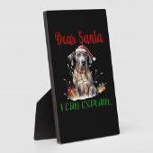 Dear Santa I Can Explain Great Dane Essential T-Sh Fotoplaat (Zijkant)