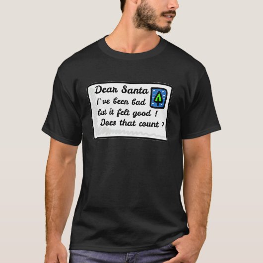 Dear Santa I can Explain T-shirt (Voorkant)