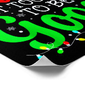 Dear Santa Is It Too Late To Be Good Funny Christm Poster (Hoek)