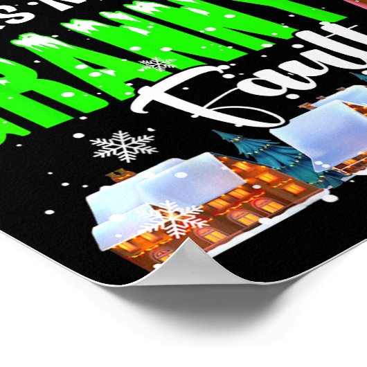 Dear Santa It Was My Granny's Fault Santa Naughty Poster (Hoek)