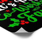 Dear Santa It's My Co-workers Fault Funny Christma Poster (Hoek)