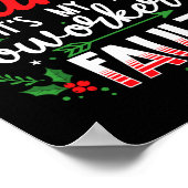 Dear Santa It's My Coworker's Fault Funny Christma Poster (Hoek)