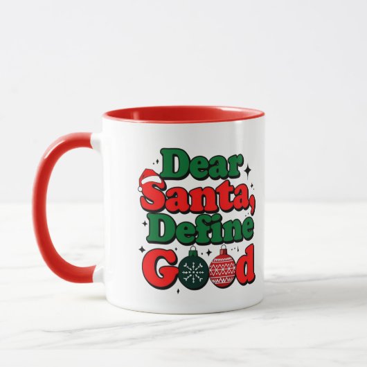 Dear Santa, Make My Wish Come True Mug (Gauche)
