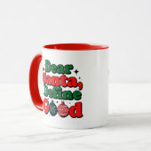 Dear Santa, Make My Wish Come True Mug (Devant gauche)