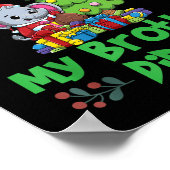 Dear Santa My Brother Did It Siblings Christmas  Poster (Hoek)