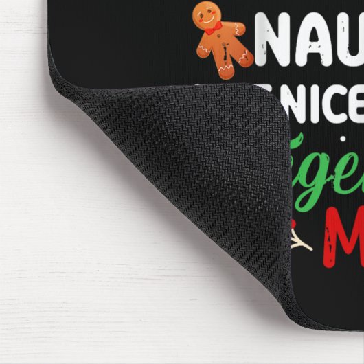 Dear Santa Naughty But Nice To All The Gingerbread Muismat (Hoek)