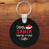 Dear Santa Shirt Funny Matching Family Christmas P Sleutelhanger (Voorkant)
