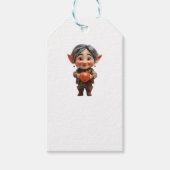 Dearie Christmas Elf White Gift Labels Cadeaulabel (Voorkant)