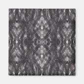 Death Abstract Dark Black Watercolor Art Magneet (Voorkant)