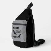 Death Crow Print Cut Sew Bag Sling Bag (Rechterhoek)
