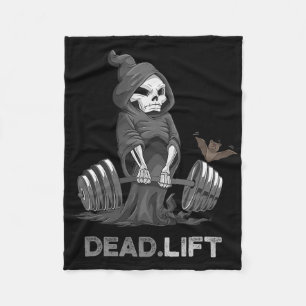 Death Deadlift Shirt Bodybuilder Powerlifting Funn Fleece Deken