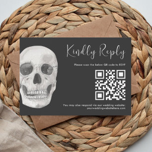 Death Do Us Part Wedding Carte RSVP
