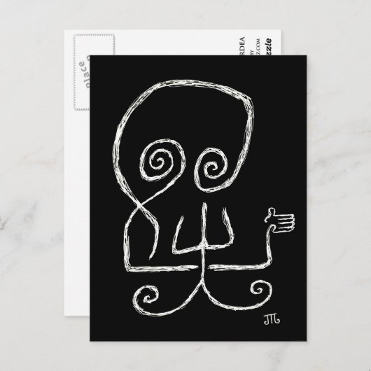 "Death Hates Goodbyes" (Noir) - Carte postale (Devant / Derrière)