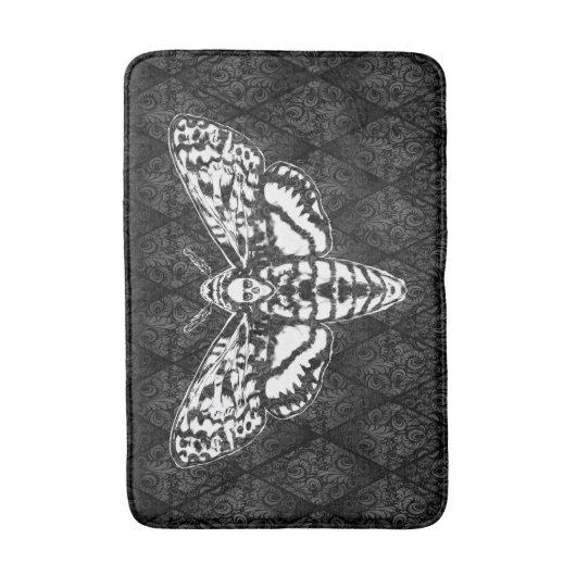 Death Head Moth Bath Mat (Voorkant Verticaal)