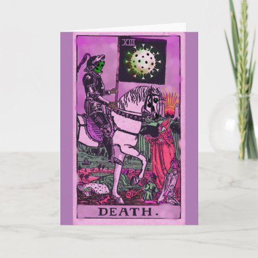 Death Kaart BLANK Coronavirus Art Tarot Kaart (Voorkant)