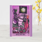 Death Kaart BLANK Coronavirus Art Tarot Kaart (Gele Bloem)