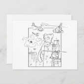 Death Kitten Briefkaart (Voorkant / Achterkant)