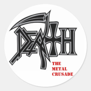 DEATH logo Metal Kruistocht stickers